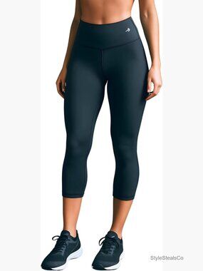 High Waisted Compression Capri Leggings Tummy Control Workout Yoga Pants